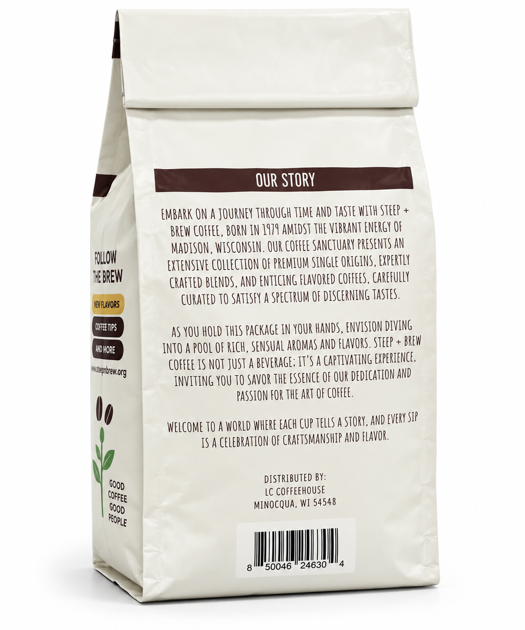 Back Steep + Brew Pistachio Crème Flavored Ground Coffee, 12 oz