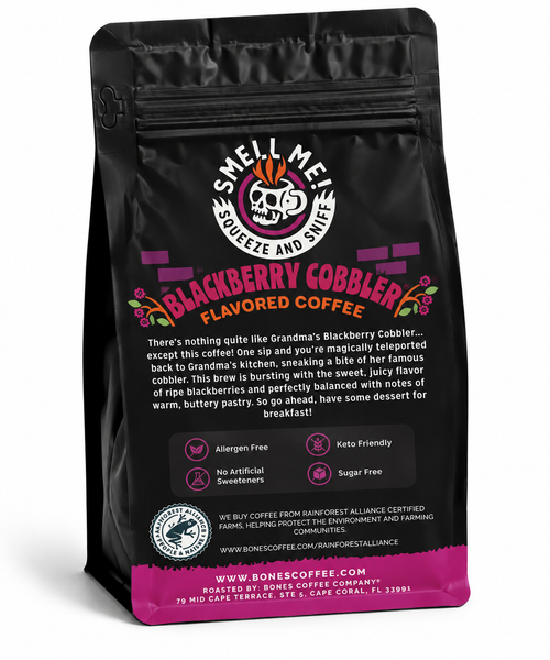 Back Blackberry Cobbler Flavored Ground Coffee – 12 oz