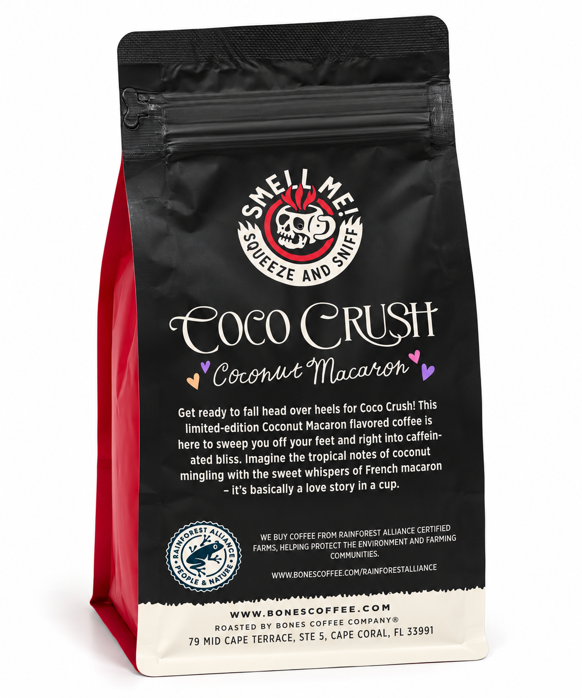 Back Bones Coco Crush Coconut Macaron Coffee whole Bean 12 oz