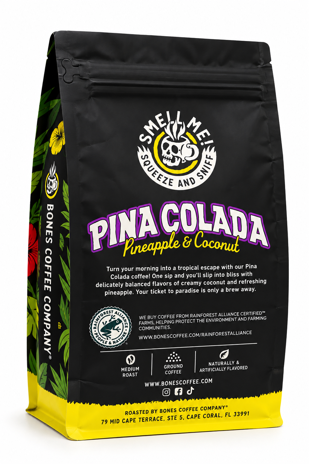 Back Bones Coffee Piña Colada Ground Coffee 12 oz