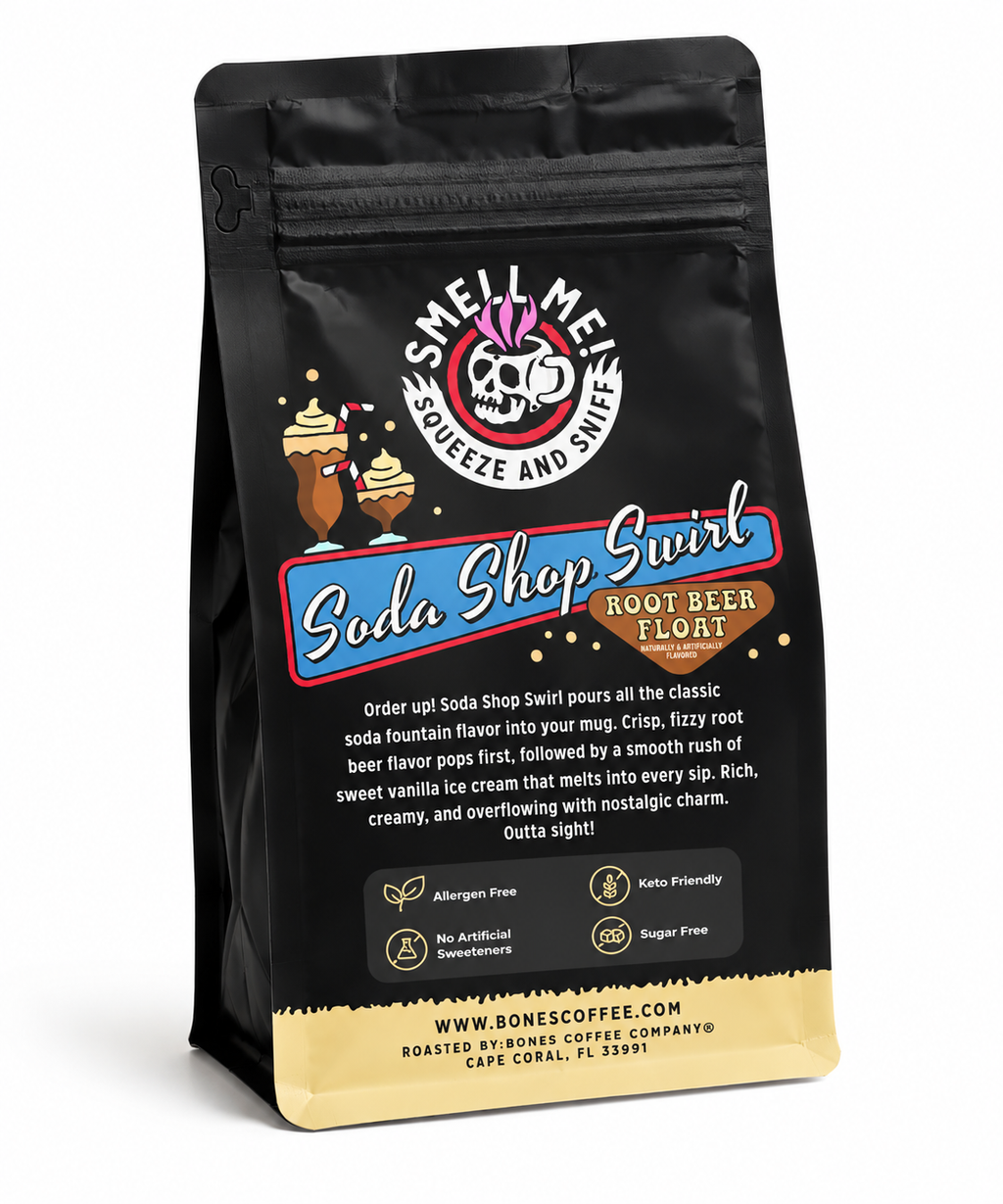 Back Soda Shop Swirl Root Beer Float Ground Coffee – 12 oz