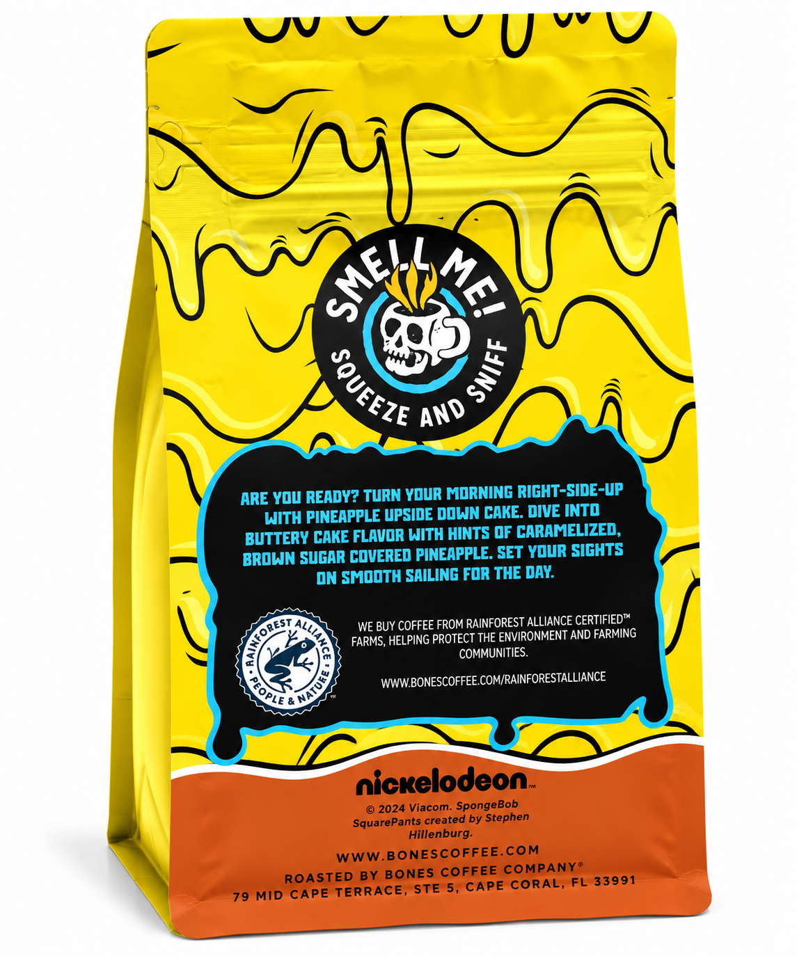 Back SpongeBob Bikini Bottom Brew Pineapple Cake Coffee 12 oz