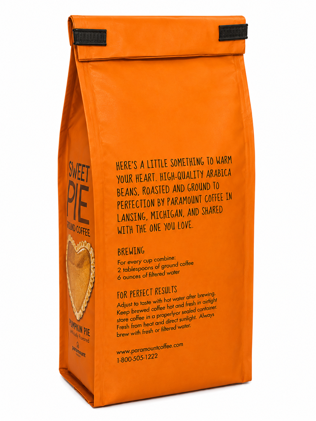 Back Sweetie Pie Pumpkin Pie Ground Coffee 12 oz