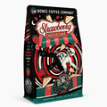 Bones Coffee Strawberry Cheesecake Flavored Ground Coffee 12 oz