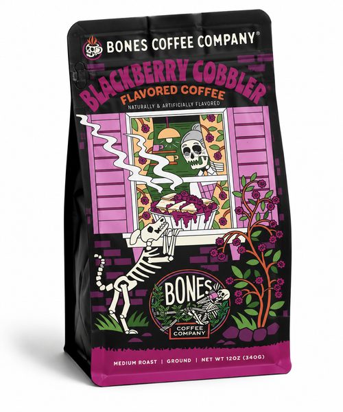 Front Blackberry Cobbler Flavored Ground Coffee – 12 oz