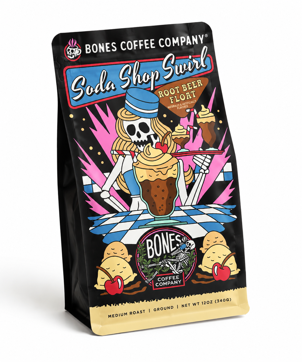 Front Soda Shop Swirl Root Beer Float Ground Coffee – 12 oz