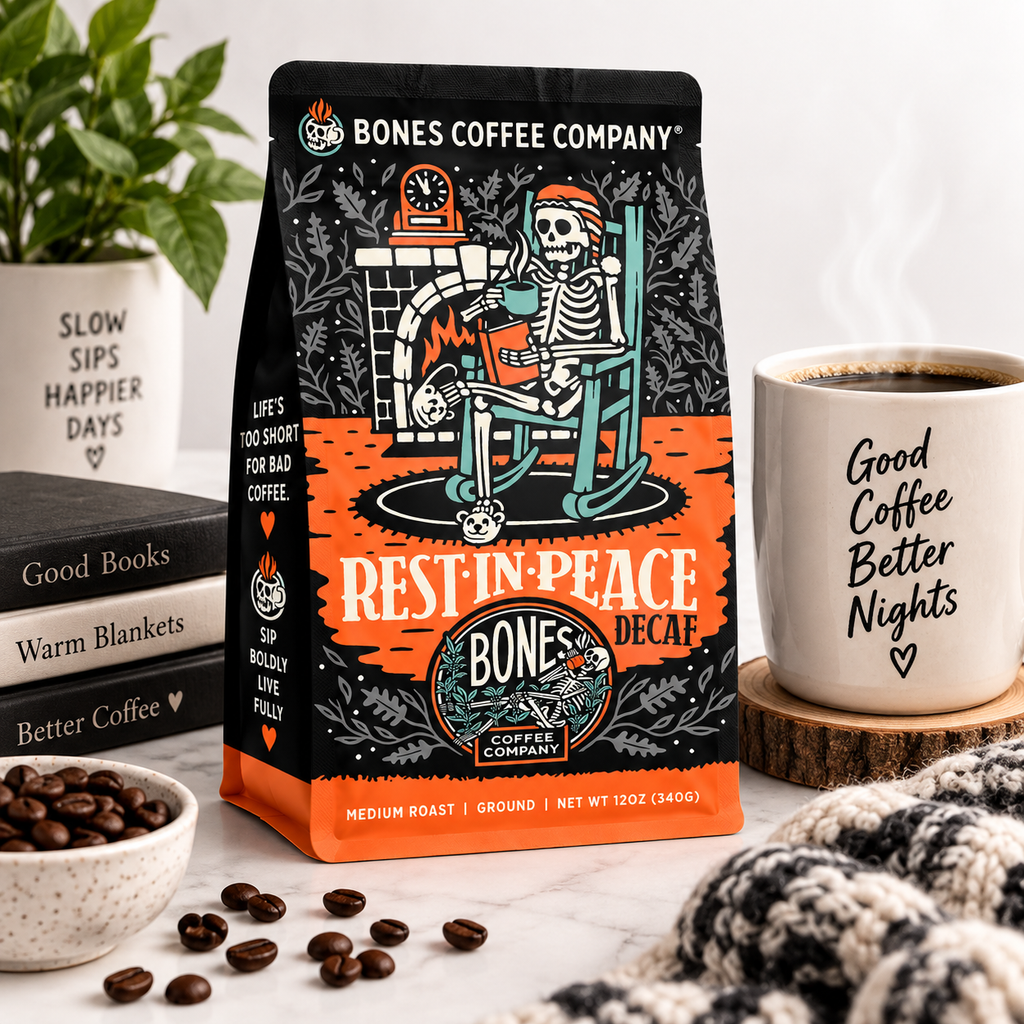 Lifestyle Rest In Peace Decaf Ground Coffee – Medium Roast 12 oz