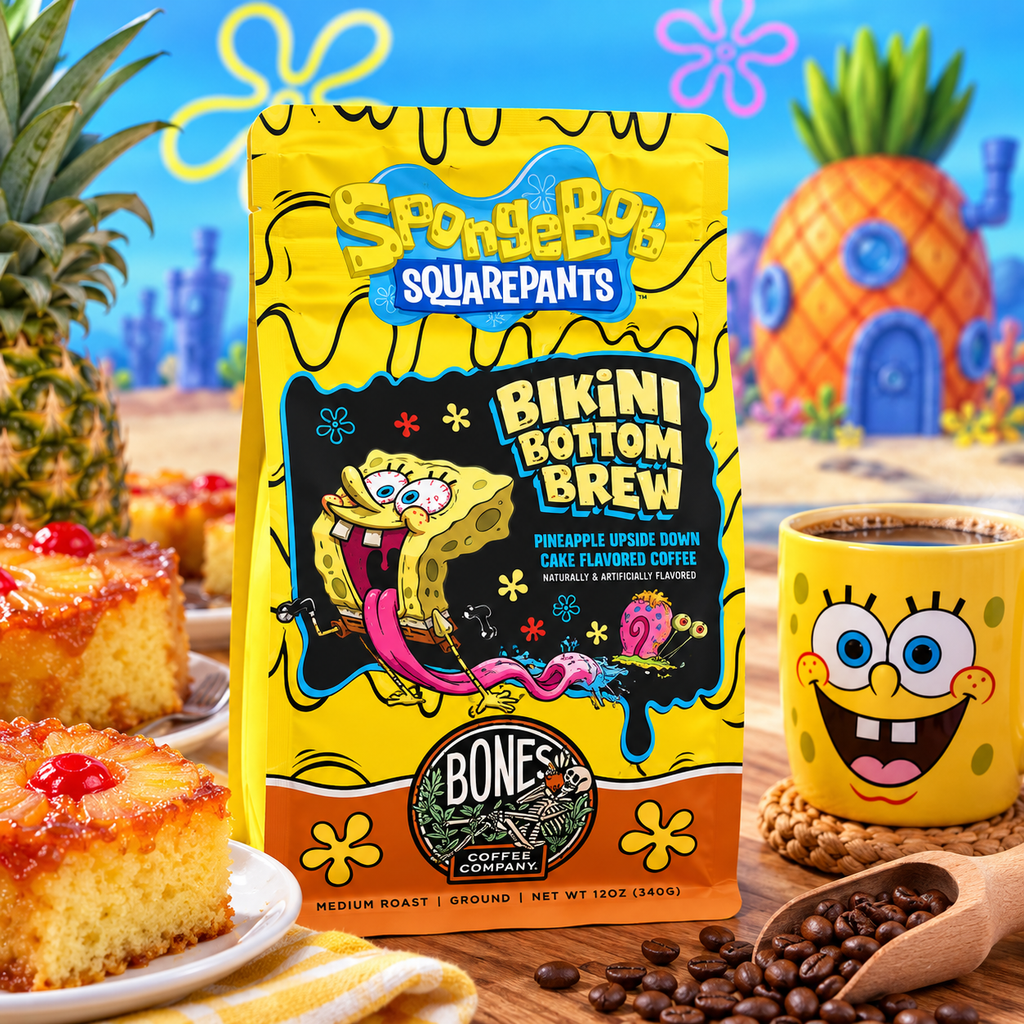 SpongeBob Bikini Bottom Brew Pineapple Cake Coffee 12 oz